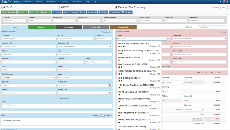 screenshot of Broker PRO
